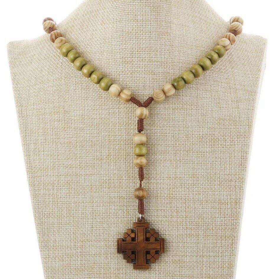 Rosario y cruz de madera de olivo - image 3
