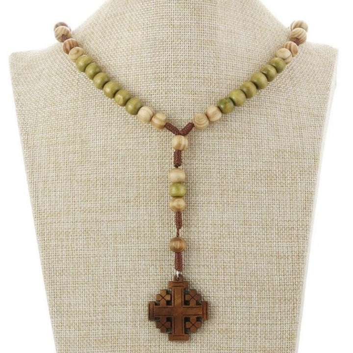 Rosario y cruz de madera de olivo - image 3