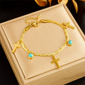 Christianartworkshop Pulsera de doble capa adornada con turquesa - Pulsera de doble capa - image 0