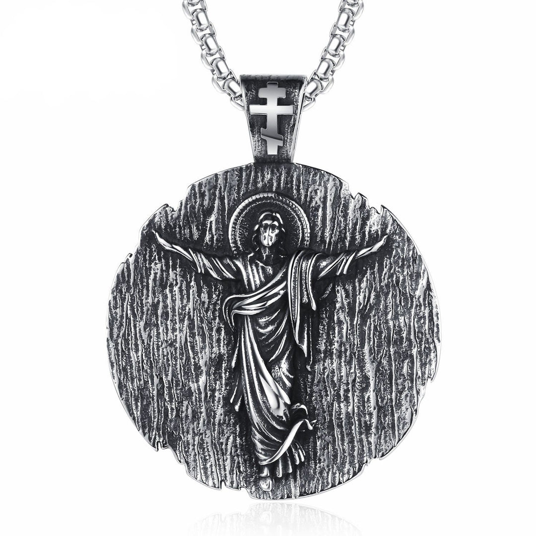 Christianartworkshop Collar de titanio de calidad del Santo Jesús - Santo Jesús - image 0