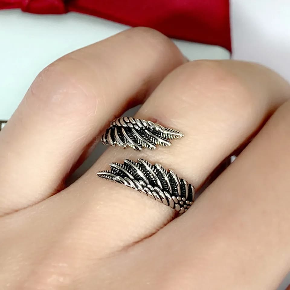 Christianartworkshop Anillo ajustable Pure Angel Wings - image 1