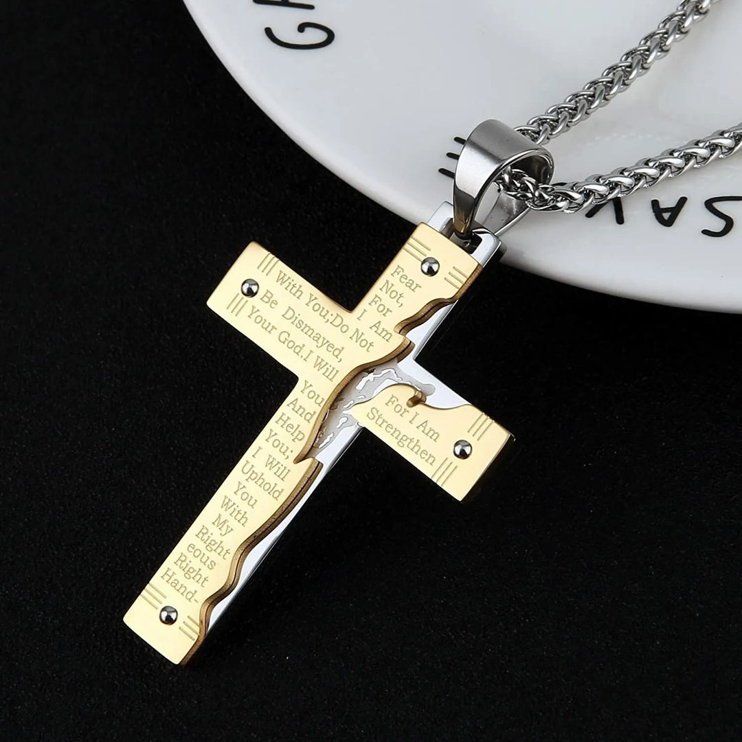 Christianartworkshop Jesús Christianartworkshop Crucifijo Religión Cruz Colgante Collar - image 1