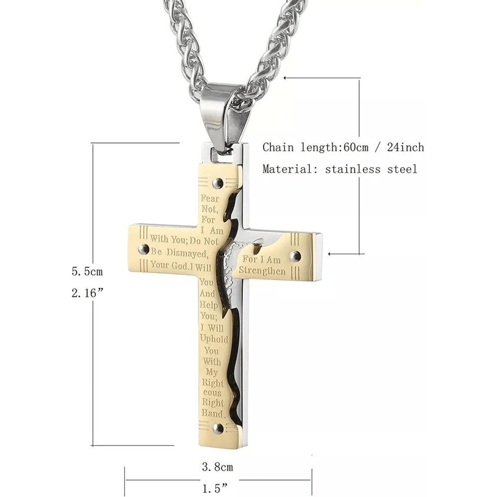 Christianartworkshop Jesús Christianartworkshop Crucifijo Religión Cruz Colgante Collar - image 14