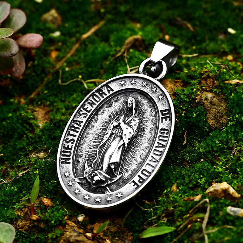Christianartworkshop La santa patrona: Collar de Nuestra Señora de Guadalupe - Plata - image 0