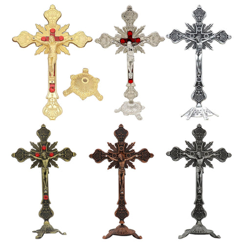 Adorno decorativo del crucifijo de Jesucristo de pie - image 1