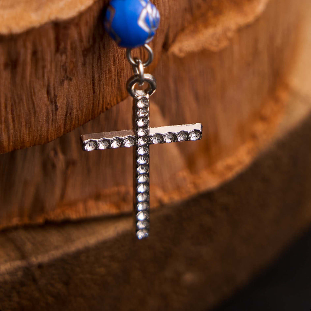 Rosario con cruz de cuentas de rosa de Nuestra Señora de Guadalupe - image 6