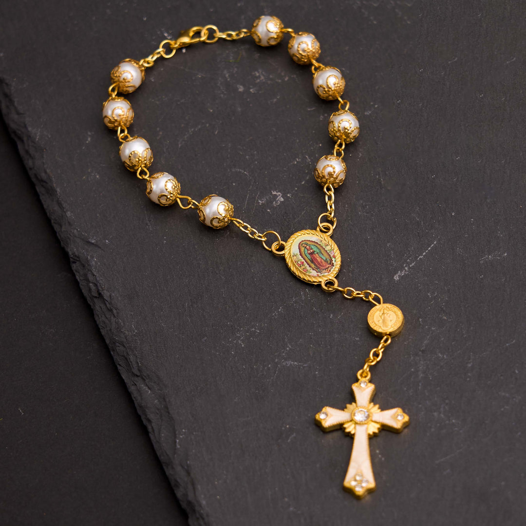 Rosario pulsera elegante multiusos de Nuestra Señora de Guadalupe - image 4