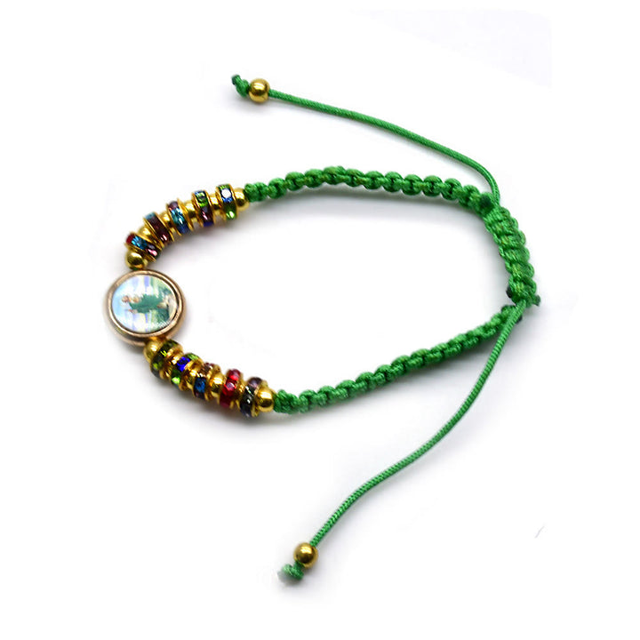 Christianartworkshop Pulsera ajustable de hilo verde de San Judas - image 3