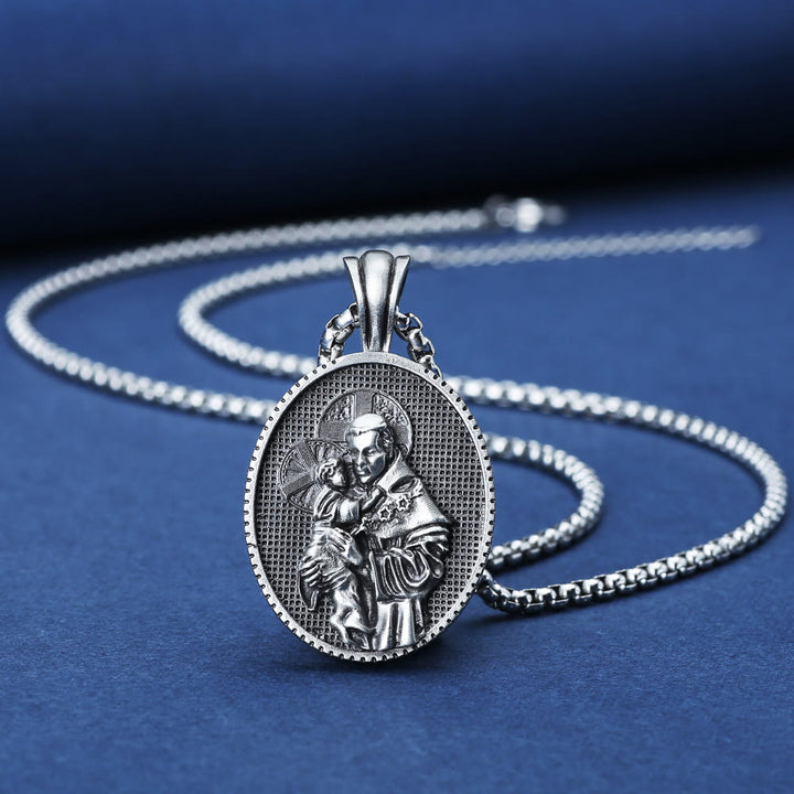 ChristianartworkshopCollar con colgante de San Antonio y el Niño Jesús - image 1