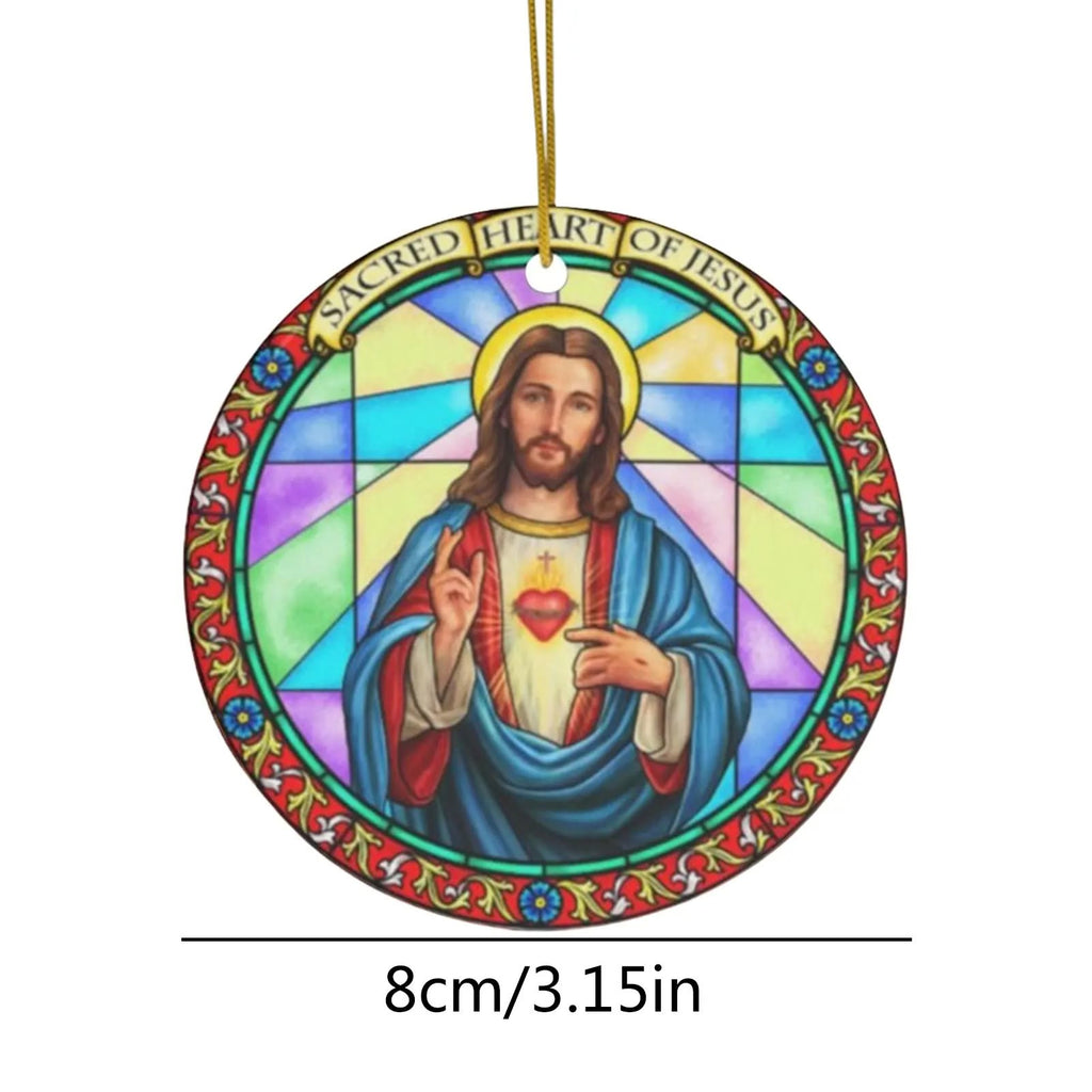 Christianartworkshop 5 adornos con escenas cristianas al estilo de vidrieras - image 6