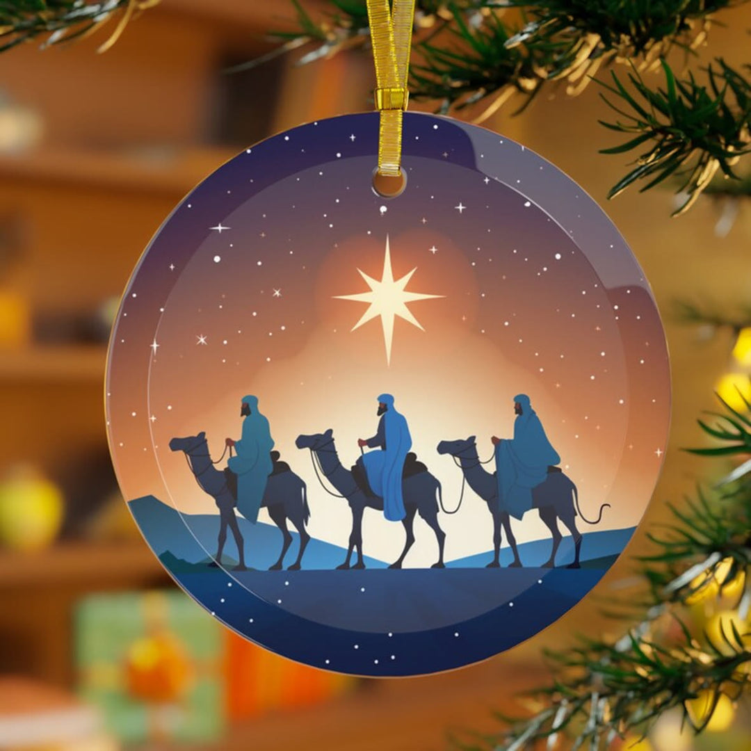 Christianartworkshop Estilos de ilustración Adornos navideños de los Tres Reyes Magos B - Cerámica - image 0