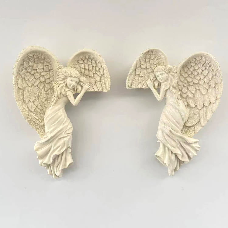Christianartworkshop Adornos decorativos retro para marcos de puertas con alas de ángel en 2 lados. - image 1