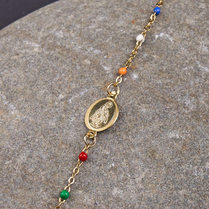 Christianartworkshop Collar con cadena para clavícula de estilo fresco y elegante, con cruz y 5 opciones de medallas. - Asunción de la Virgen María - image 10