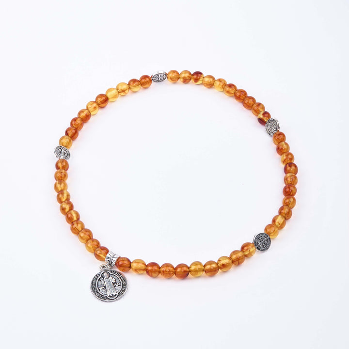 Christianartworkshop Pulsera de rosario con medalla de San Benito de estilo clásico - image 6