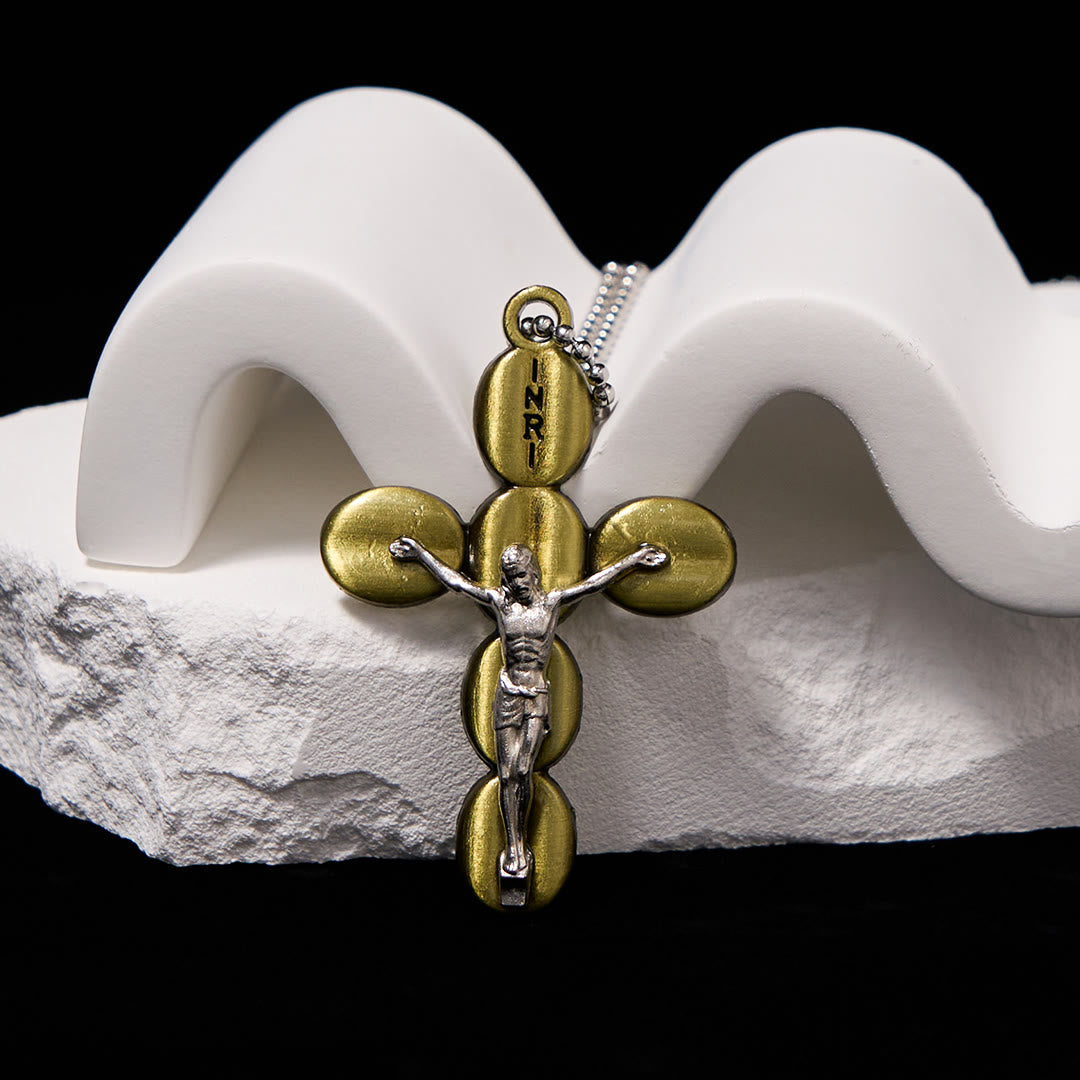 Christianartworkshop Collar con colgante de crucifijo de estilo sencillo, amuleto protector religioso. - image 6