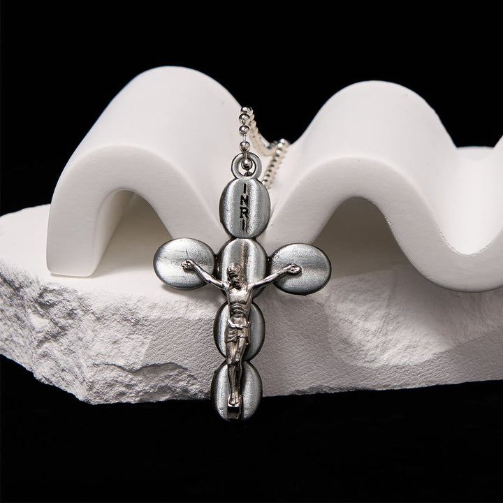 Christianartworkshop Collar con colgante de crucifijo de estilo sencillo, amuleto protector religioso. - image 7