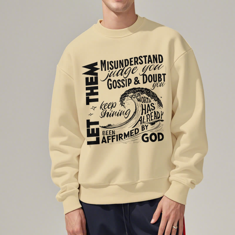 Christianartworkshop Sudadera de poliéster con forro polar, estilo moderno, confirmada por Dios. - image 1