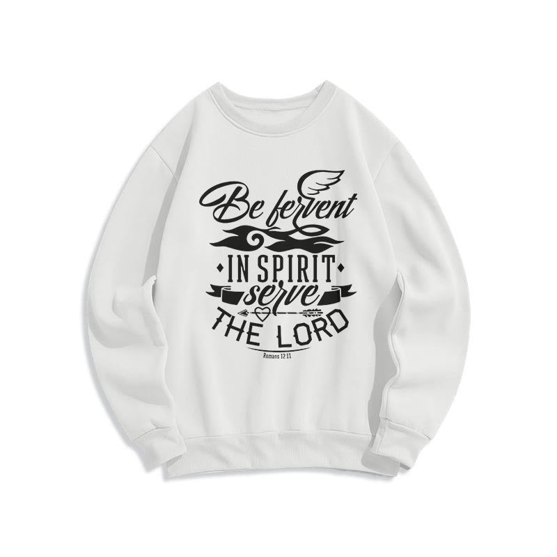 Christianartworkshop Sudadera de poliéster con forro polar, estilo moderno, con espíritu ferviente. - Blanco - 2XL - image 0