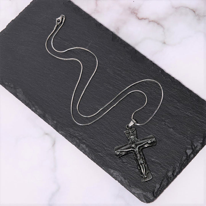Christianartworkshop Collar con colgante de estilo clásico con cruz de la Trinidad, Padre, Hijo y Espíritu Santo. - image 12