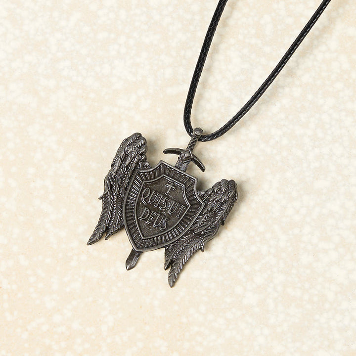 Christianartworkshop Collar Escudo de la Fe de la Colección Ángel Guardián Quis Ut Deus - image 6