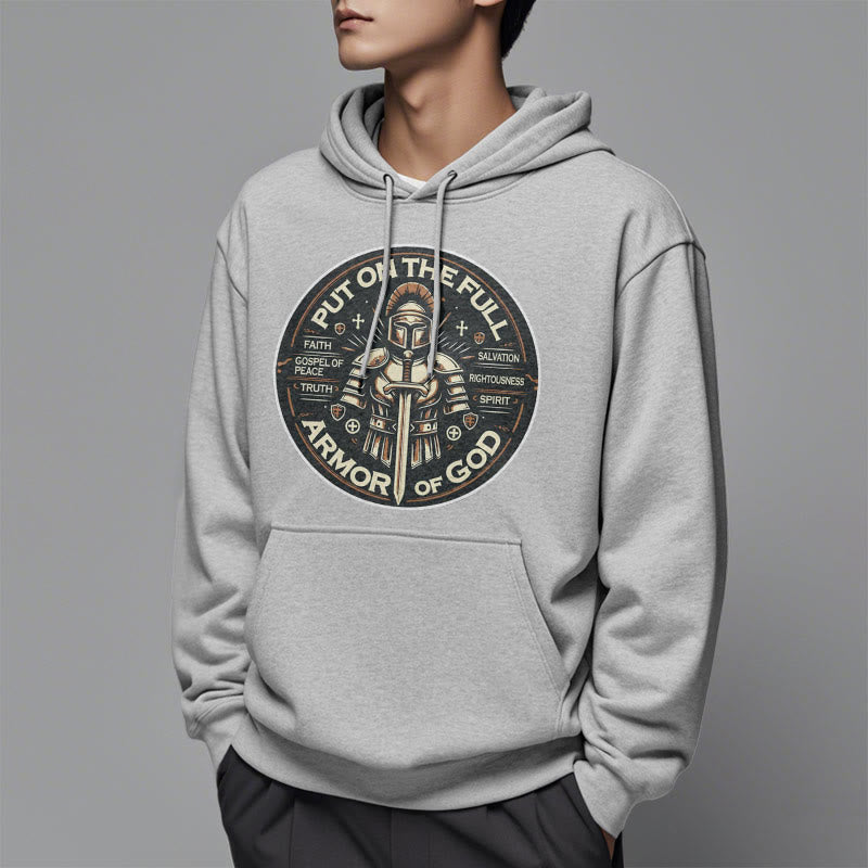 Christianartworkshop Sudadera con capucha de poliéster forrada de felpa con la armadura completa de Dios, estilo moderno. - image 1