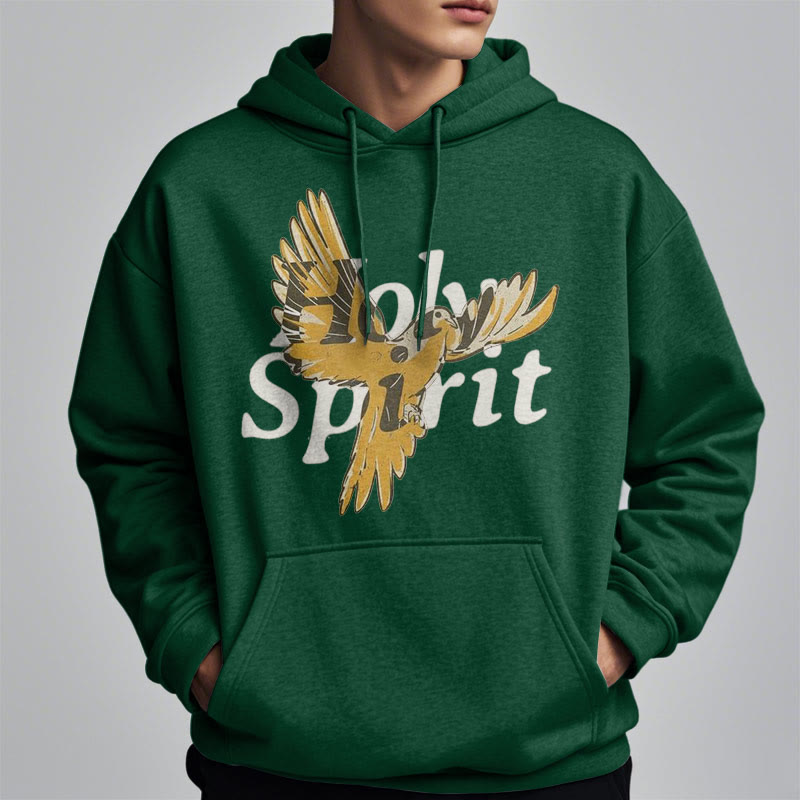 Christianartworkshop Sudadera con capucha de poliéster forrada de felpa con estampado de la paloma voladora del Espíritu Santo, estilo clásico. - image 23