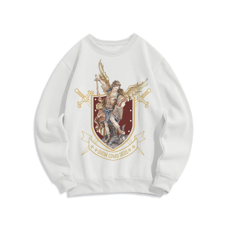 Christianartworkshop Sudadera de poliéster con forro polar de estilo clásico de San Miguel Arcángel - image 7
