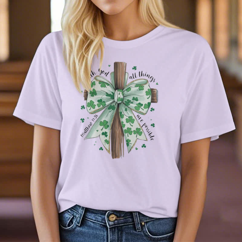 Christianartworkshop Camiseta inspirada en la fe: Fe y fortuna en armonía - image 13