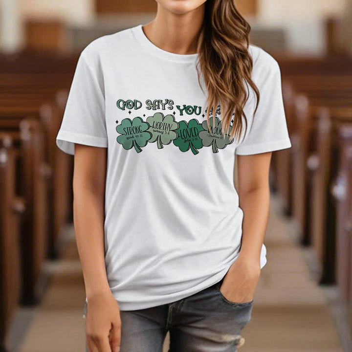 Christianartworkshop Trébol Divino: Camiseta inspirada en las promesas de Dios - image 9