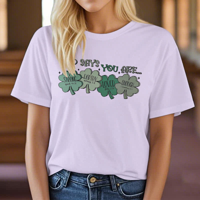 Christianartworkshop Trébol Divino: Camiseta inspirada en las promesas de Dios - image 27
