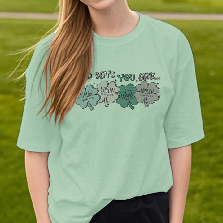 Christianartworkshop Trébol Divino: Camiseta inspirada en las promesas de Dios - image 5