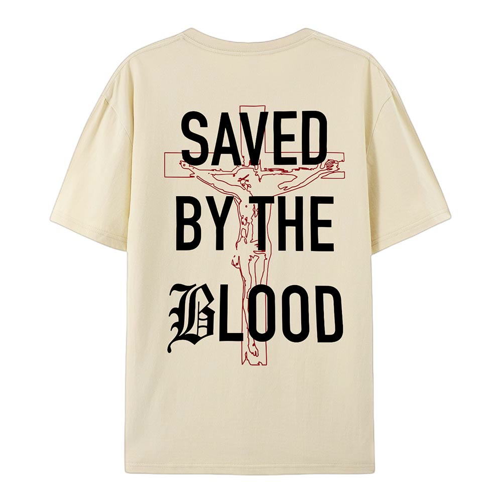 Christianartworkshop Camiseta de algodón "Salvado por el Señor" - image 13