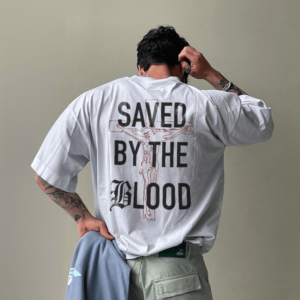 Christianartworkshop Camiseta de algodón "Salvado por el Señor" - image 4