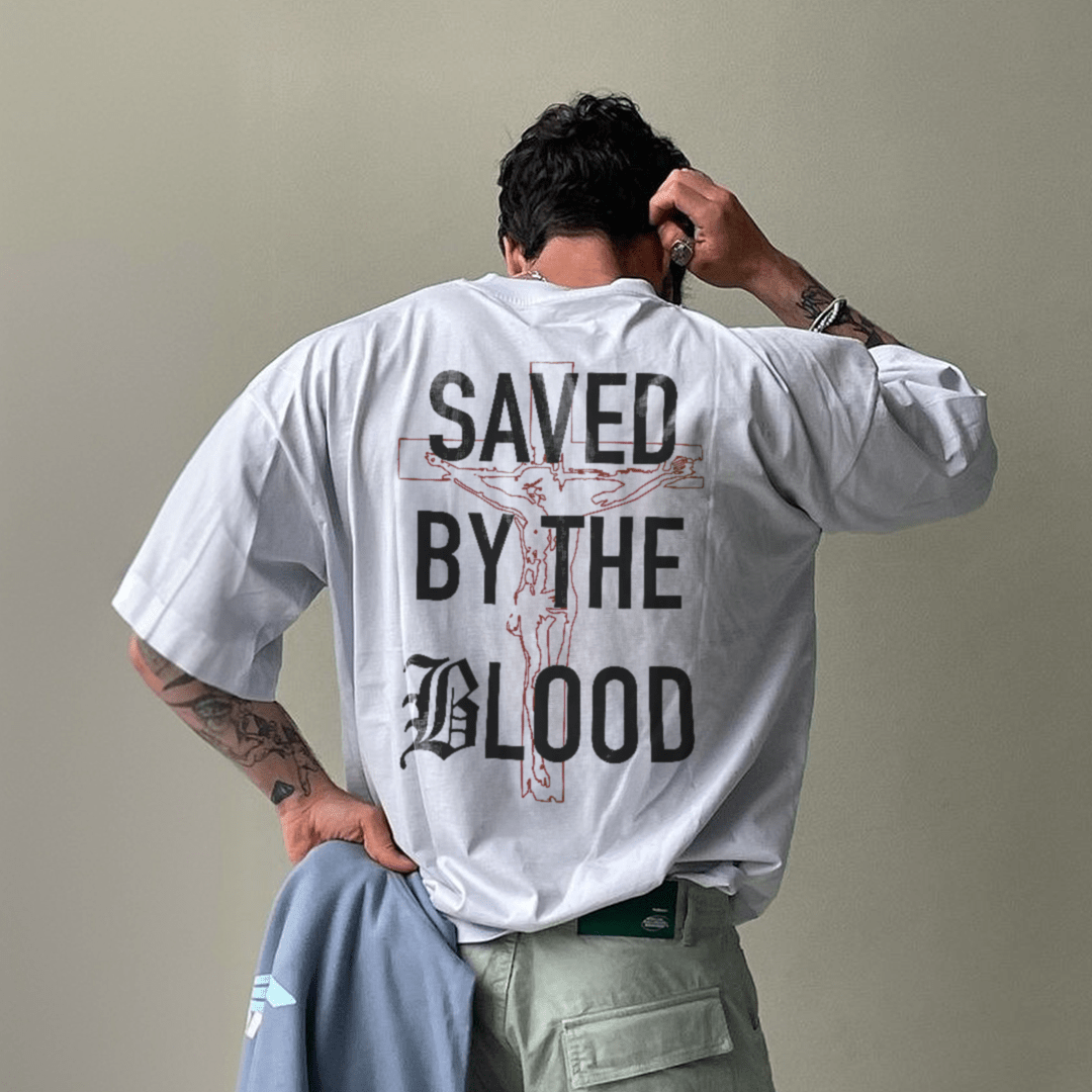 Christianartworkshop Camiseta de algodón "Salvado por el Señor" - image 4