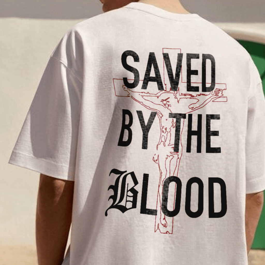 Christianartworkshop Camiseta de algodón "Salvado por el Señor" - image 5