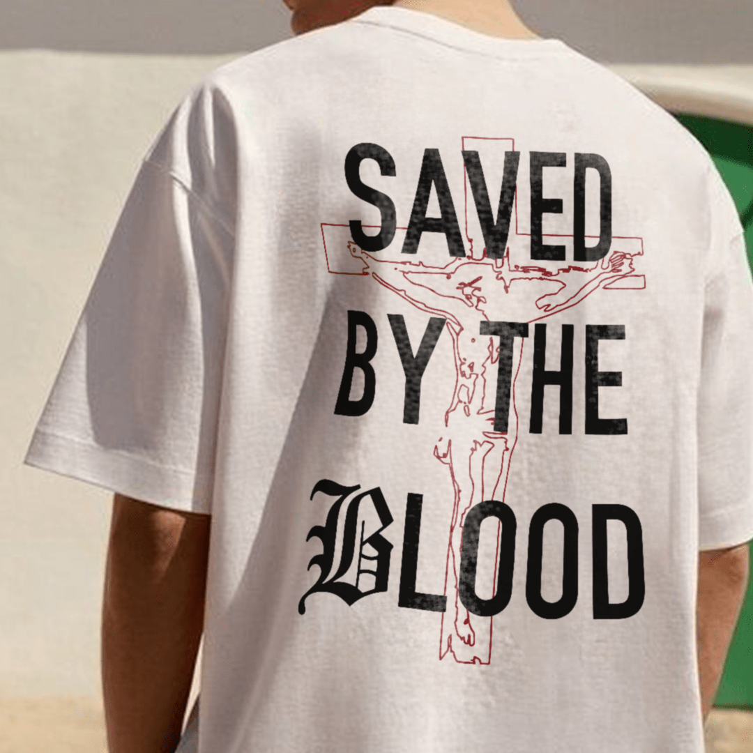 Christianartworkshop Camiseta de algodón "Salvado por el Señor" - image 5