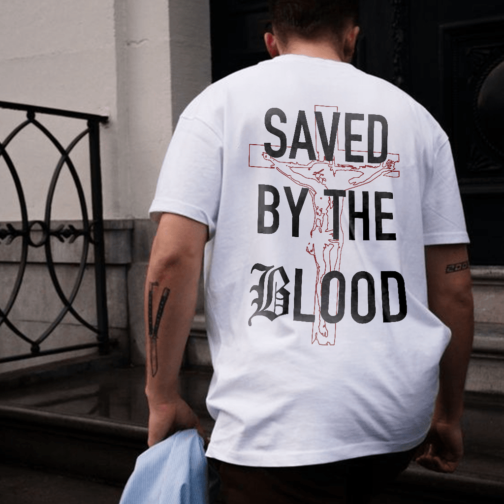 Christianartworkshop Camiseta de algodón "Salvado por el Señor" - image 6