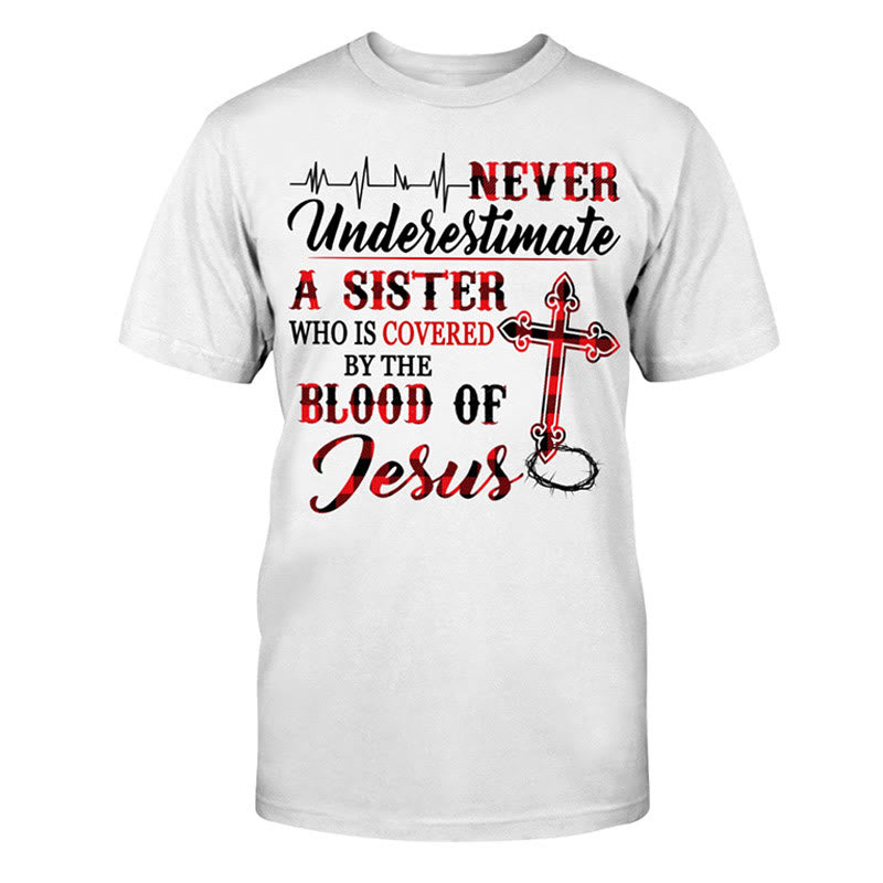 Christianartworkshop Camiseta unisex de algodón con el lema "Protección Divina" - Blanco - 2XL - image 0
