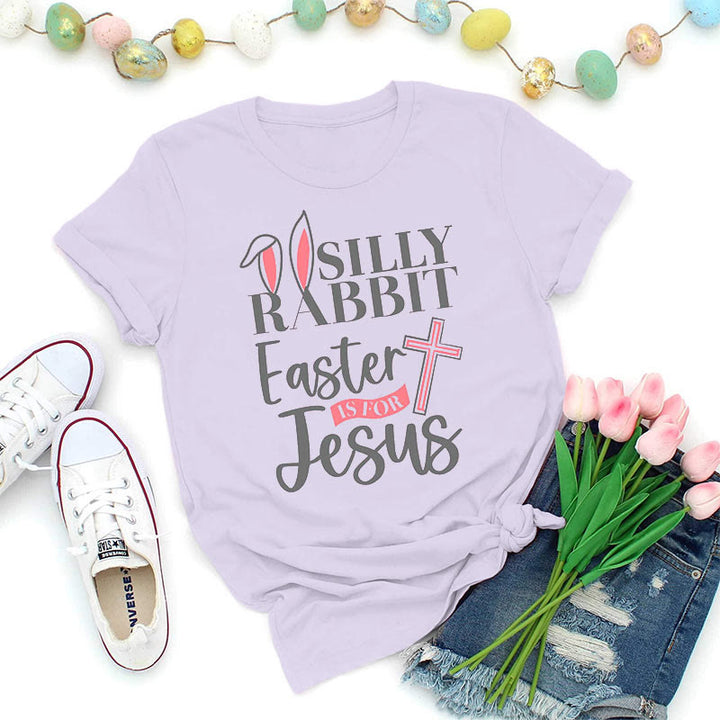 Christianartworkshop Camiseta del conejo tonto: La Pascua es para Jesús - Púrpura - 2XL - image 7
