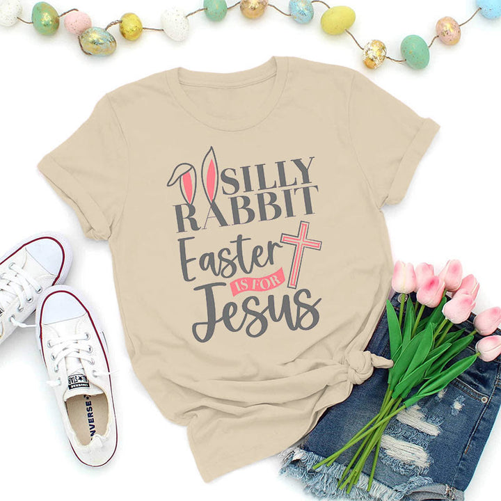 Christianartworkshop Camiseta del conejo tonto: La Pascua es para Jesús - Beige - 2XL - image 4