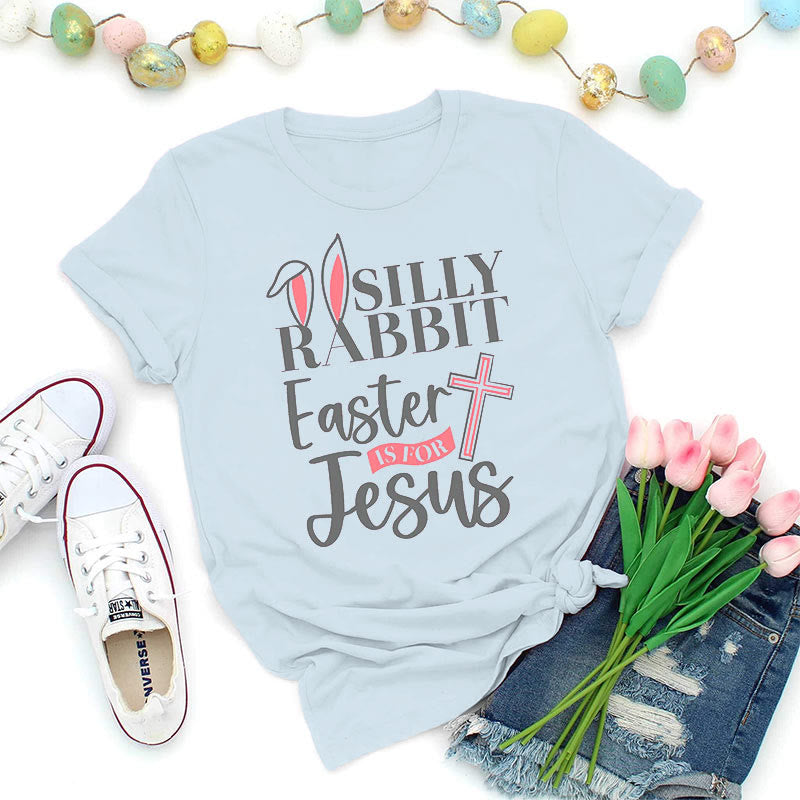 Christianartworkshop Camiseta del conejo tonto: La Pascua es para Jesús - Azul - 2XL - image 5