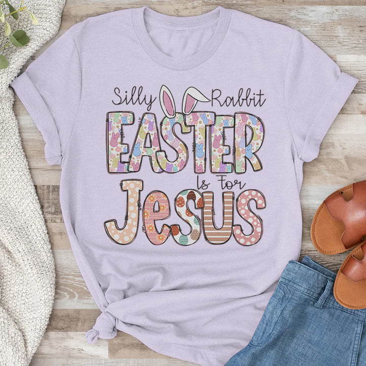 Christianartworkshop La Pascua es para Jesús, camiseta de conejitos de malvavisco - Púrpura - 2XL - image 7