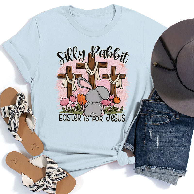 Christianartworkshop Camiseta de Silly Rabbit con el lema "La Pascua es para Jesús" - Azul - 2XL - image 4