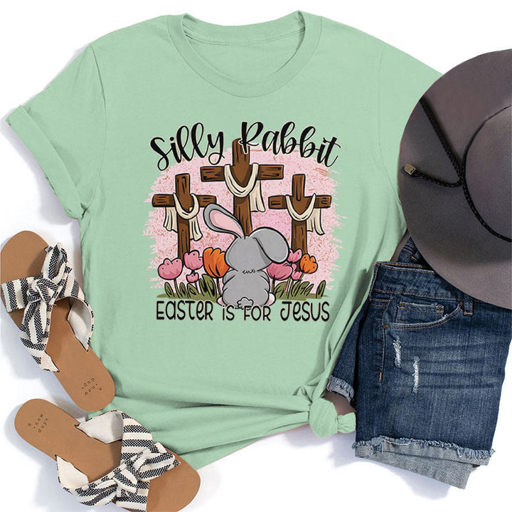 Christianartworkshop Camiseta de Silly Rabbit con el lema "La Pascua es para Jesús" - Verde hierba - 2XL - image 7