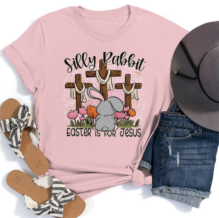 Christianartworkshop Camiseta de Silly Rabbit con el lema "La Pascua es para Jesús" - Rosa - 2XL - image 5