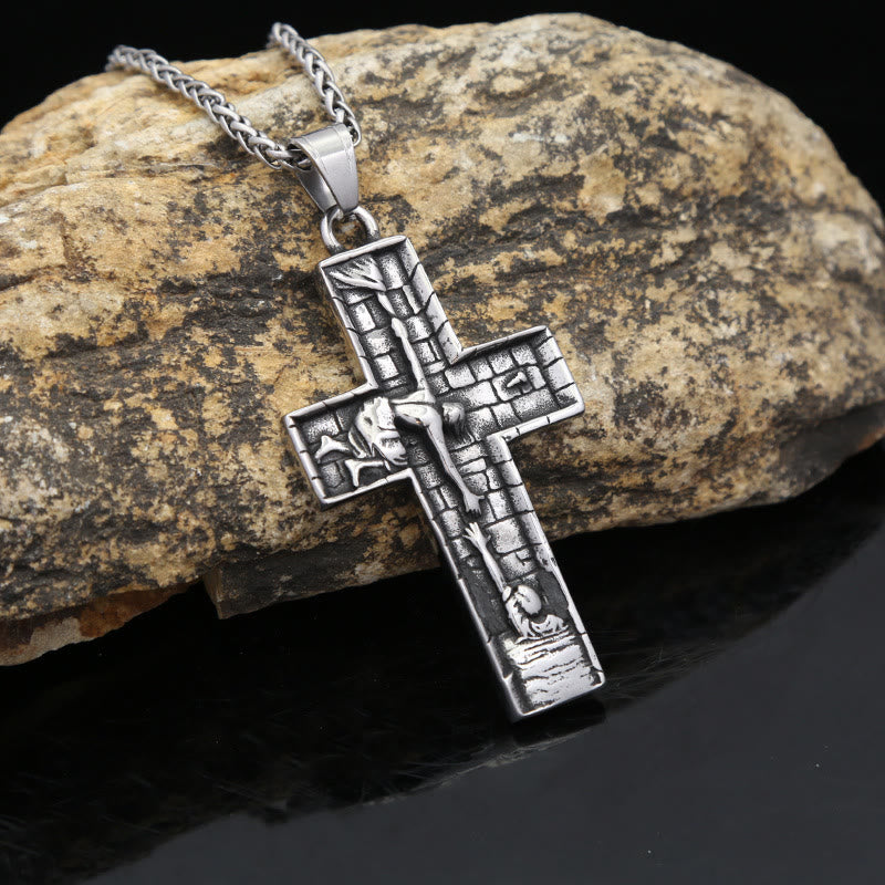 Christianartworkshop Collar con cruz Manos de Redención: Un testimonio de rescate divino - Redención - image 0