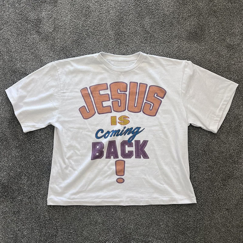 Christianartworkshop Camiseta con mensaje contundente: Jesús regresa - image 1