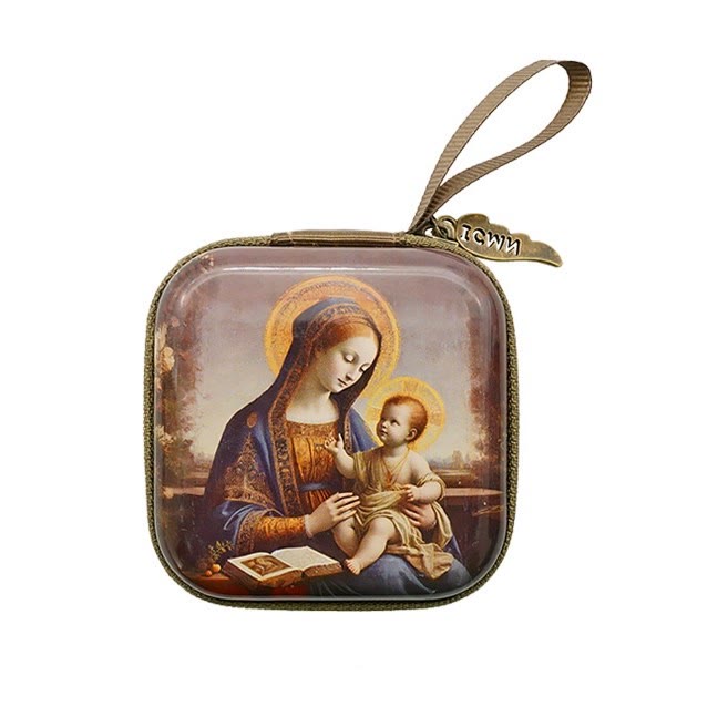Christianartworkshop 9 diseños de estuches cuadrados para rosarios estilo caricatura: una hermosa combinación de fe y funcionalidad. - Estilo B - image 2