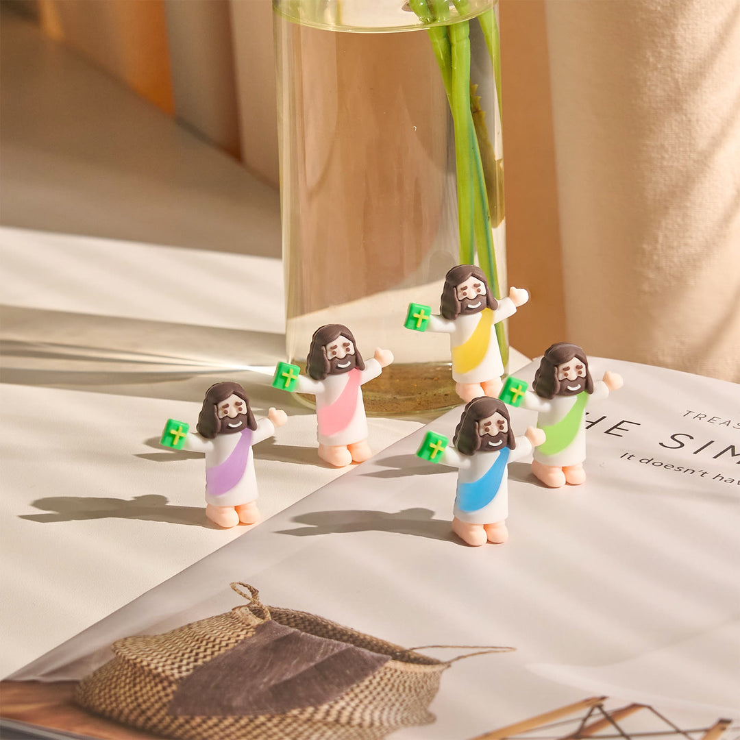 Christianartworkshop 5/10/20/30 piezas de minifiguras de Jesús inspiradas en la fe con la Biblia en la mano - image 7