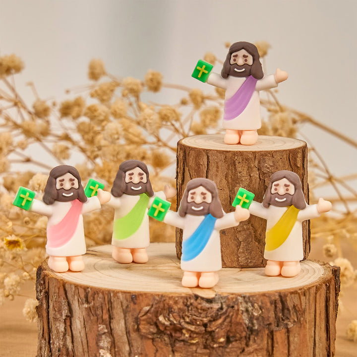 Christianartworkshop 5/10/20/30 piezas de minifiguras de Jesús inspiradas en la fe con la Biblia en la mano - 30 piezas/juego - image 0